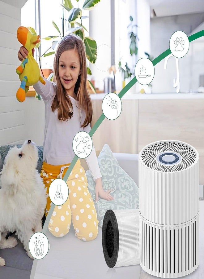 CHNPOFNT Replacement True he-pa Filters Compatible with Ganiza Air Purifier A10,H13 3-IN-1 4-Stage Filtration High-efficiency Activated carbon,2-Pack H13 4-Stage Filtration Activated Carbon 3-in-1 - Image 2