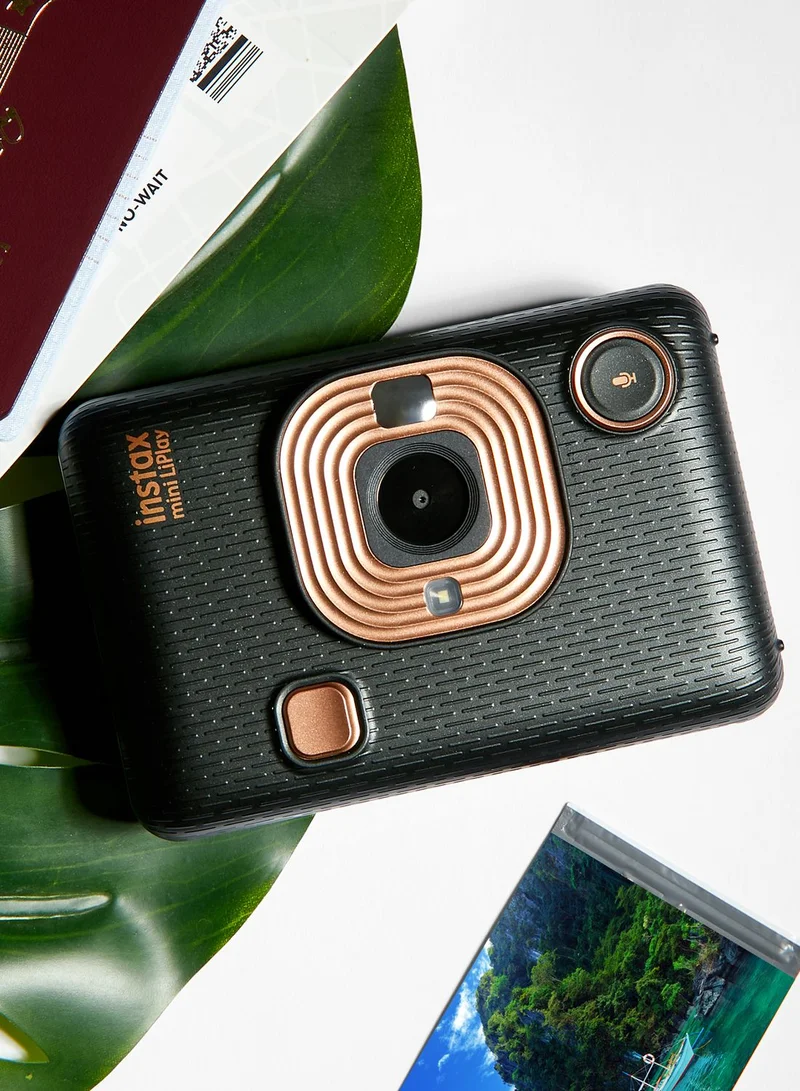 FUJIFILM Instax Mini LiPlay Camera- Elegant Black