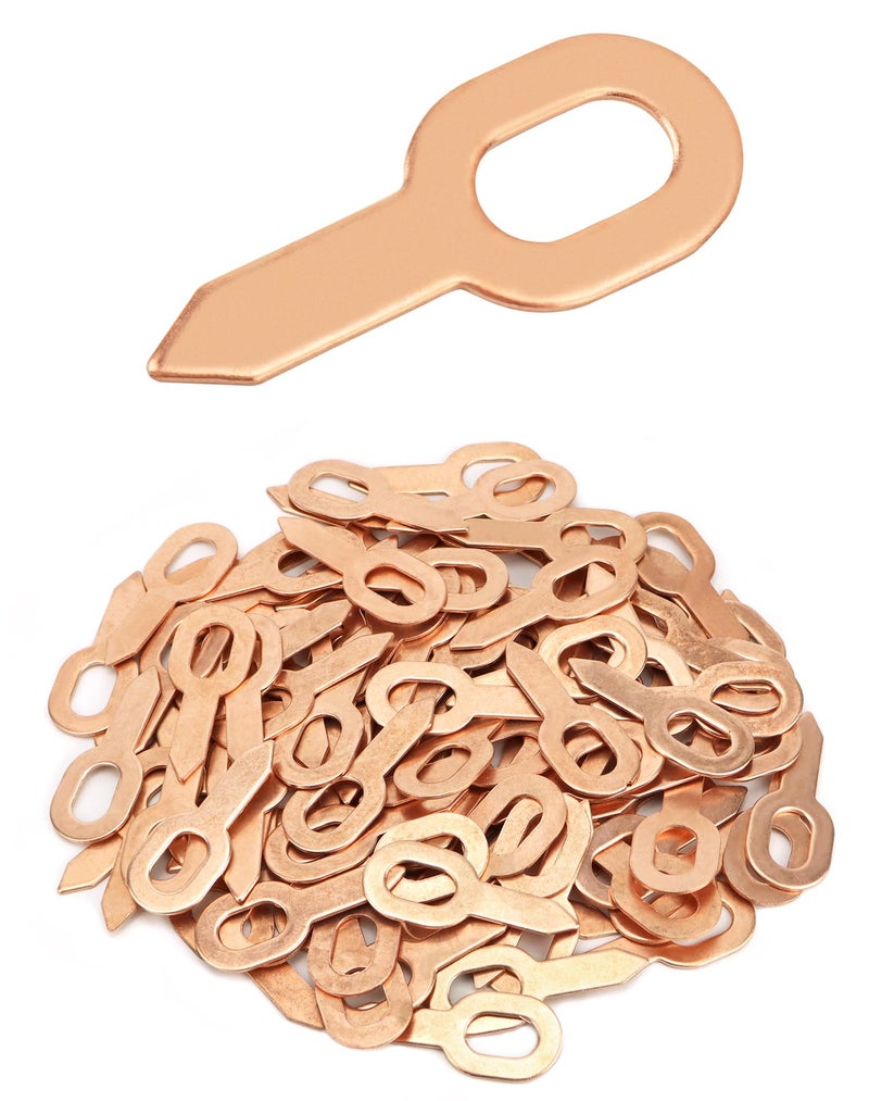 QWORK Dent Puller Rings, 100 Pcs Dent Pulling Straight Washer, Metal Shrink Repair Tool for Panel Welder Spot Welding Machine Consumables - Image 1