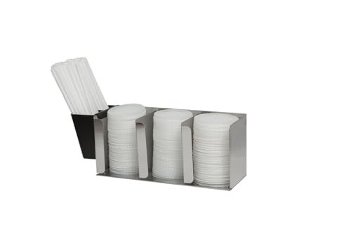 San Jamar Lid Organizer with Adjustable Dividers for Restaurants and Fast Food, Plastic, 14.5 Inches, Silver - Image 5