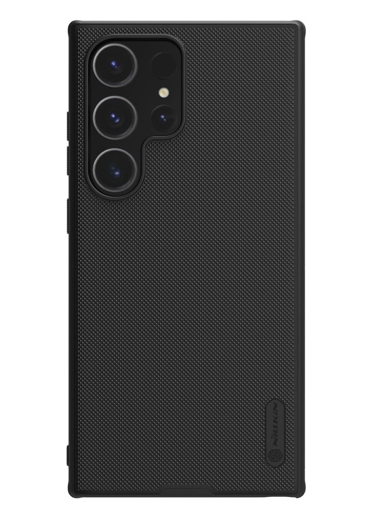 Nillkin Super Frosted Shield Pro Case for Samsung Galaxy S24 Ultra (6.8" Inch): Hard Back with Soft TPU Border, Raised Bezel for Camera Protection—Black - Image 2