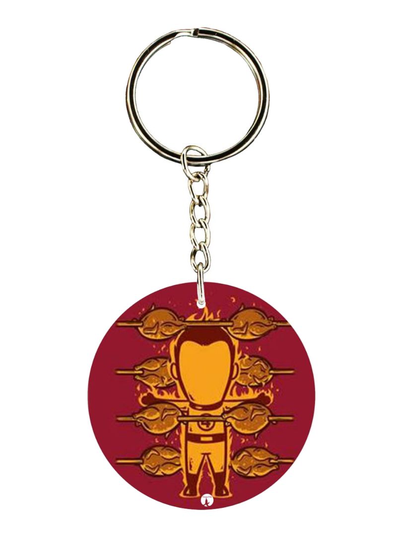 RKN Double Sided Human Torch Printed Keychain