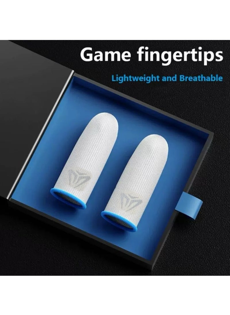 1 Pair Mobile Game Finger Sleeve White/Blue-Sweatproof Anti-slip Touch Screen and Breathable Finger Cover for COD/PUBG/ROS and Many Other Games - pzsku/Z2969251E2C09DF00DCF7Z/45/1741083069/949c0ec3-b787-40d7-a370-33b6ff5a9147