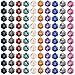 CiaraQ DND Polyhedral Dice 100pcs with A Dice Bag Compatible with Dungeons and Dragons DND RPG MTG Role Playing Table Games D8 dice 10 colors100 pcs - Image 4