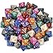 CiaraQ DND Polyhedral Dice 100pcs with A Dice Bag Compatible with Dungeons and Dragons DND RPG MTG Role Playing Table Games D8 dice 10 colors100 pcs - Image 2