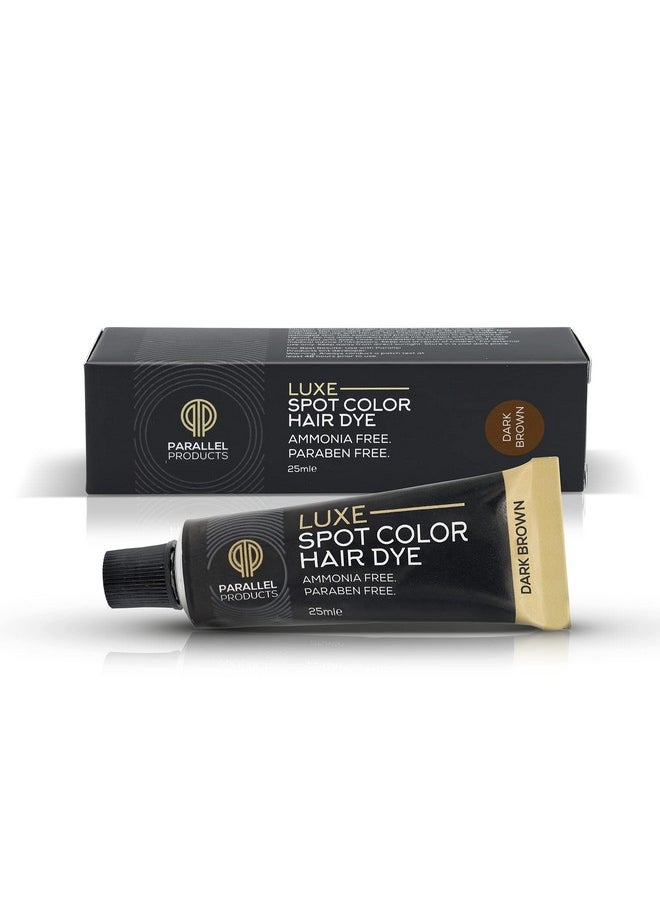 PARALLEL PRODUCTS - Luxe Color (Dark Brown) Cream Hair Dye 25Ml Tint For Professional Spot Coloring Covers Grey Hair Root Touchup - Image 1
