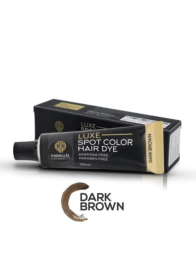 PARALLEL PRODUCTS - Luxe Color (Dark Brown) Cream Hair Dye 25Ml Tint For Professional Spot Coloring Covers Grey Hair Root Touchup - Image 1