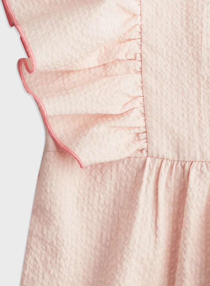 اتش اند ام Kids Ruffle Sleeve Tiered Top & Pants Set