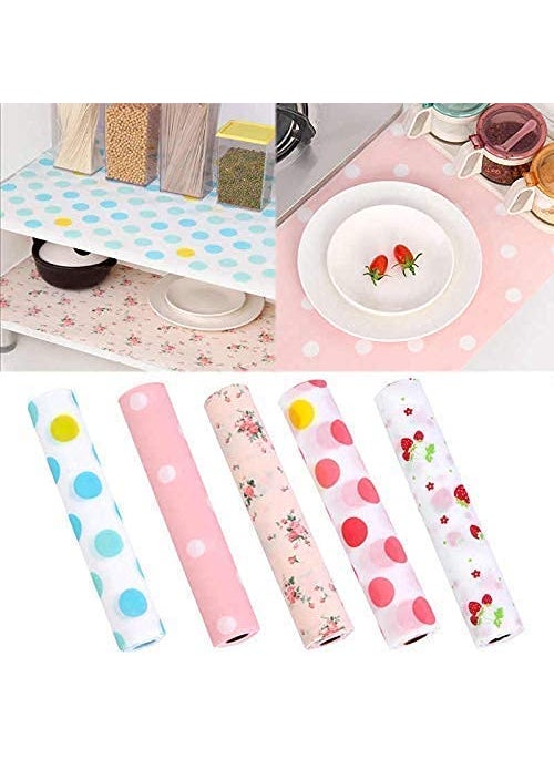 DYOMNIZY Dyomnizy Printing Antibacterial Cabinet Plastic Foam Household Wardrobe Moisture Drawer Pad Waterproof NonSlip Paper Kitchen Cupboard Liners Roll Mat 30X300 1  - Image 2
