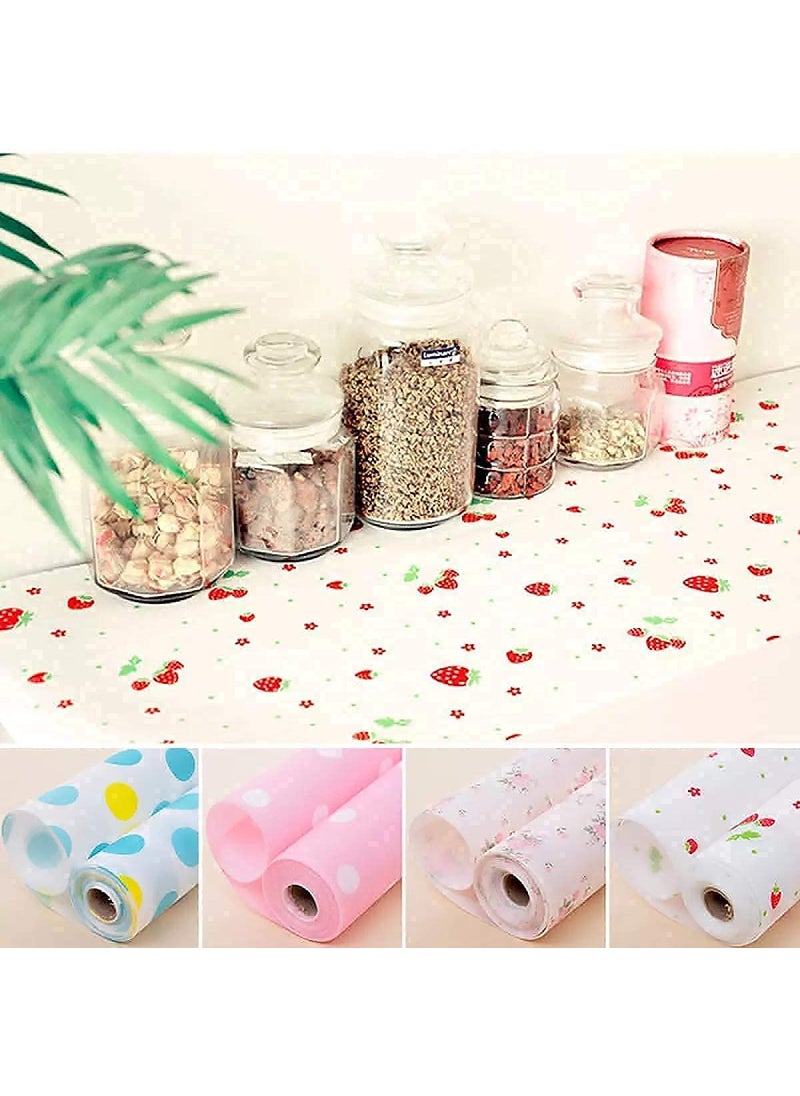 DYOMNIZY Dyomnizy Printing Antibacterial Cabinet Plastic Foam Household Wardrobe Moisture Drawer Pad Waterproof NonSlip Paper Kitchen Cupboard Liners Roll Mat 30X300 1  - Image 3