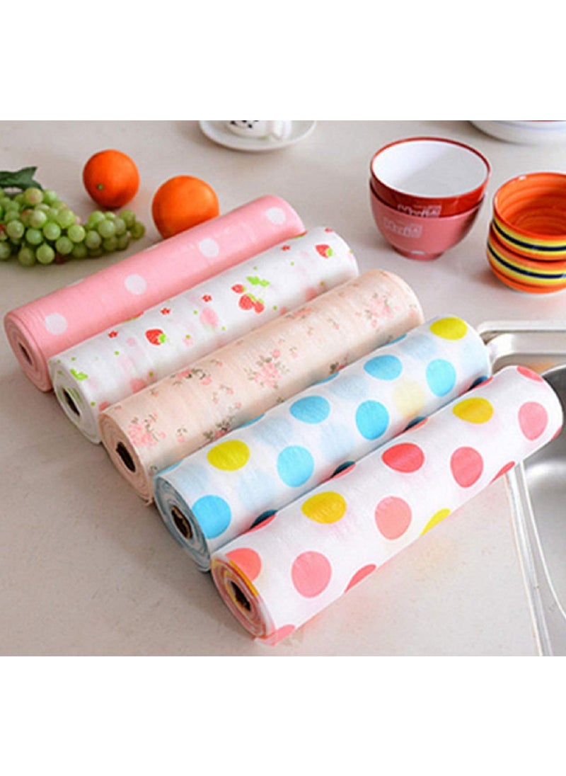 DYOMNIZY Dyomnizy Printing Antibacterial Cabinet Plastic Foam Household Wardrobe Moisture Drawer Pad Waterproof NonSlip Paper Kitchen Cupboard Liners Roll Mat 30X300 1  - Image 1
