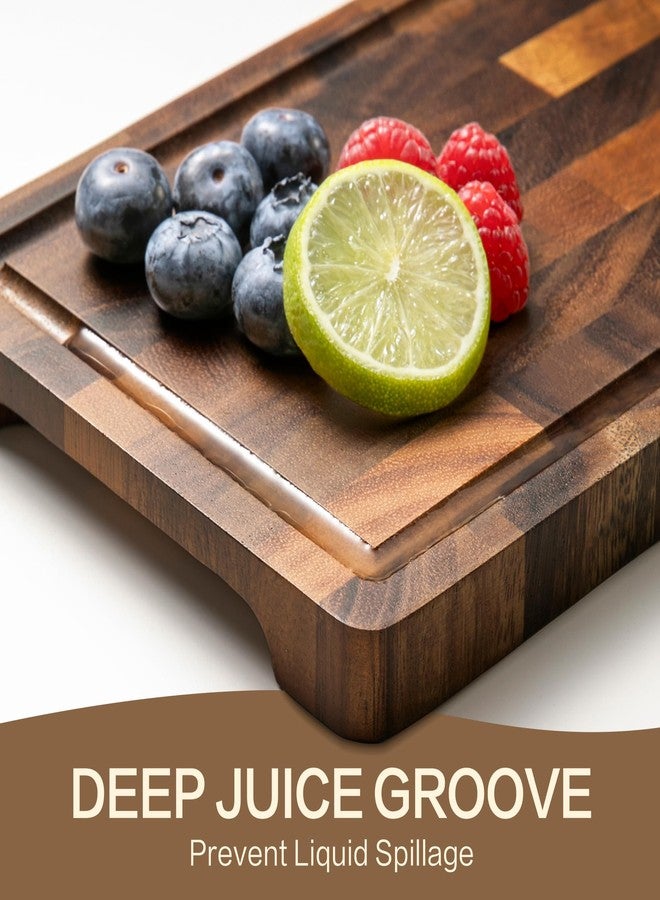 FYCTIO Walnut Wood Cutting Board, Small End Grain Cutting Boards for Kitchen, Compact Size, Lightweight & Durable for Cheese and Small Prep, 9"x6"x0.8" - Image 5