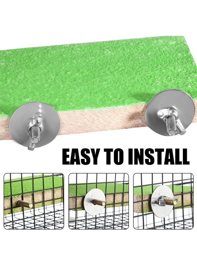 ريجيناري 12 قطعة من حامل الطيور الملونة، منصة خشبية لطحن مخلب الطيور، ملعب للطيور، ملحقات قفص الطيور للببغاوات الأليفة والكوكتيلات والطيور العاشقة، 6 ألوان - Image 4