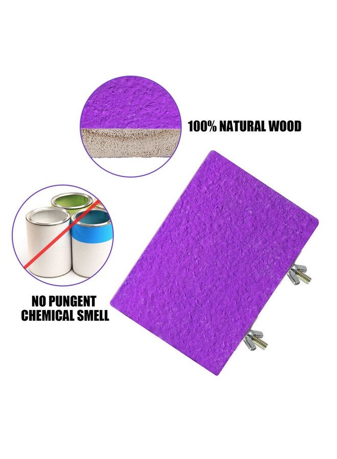 ريجيناري 12 قطعة من حامل الطيور الملونة، منصة خشبية لطحن مخلب الطيور، ملعب للطيور، ملحقات قفص الطيور للببغاوات الأليفة والكوكتيلات والطيور العاشقة، 6 ألوان - Image 5