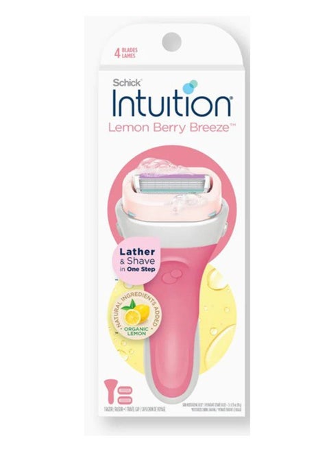 SCHICK INTUITION LEMON BERRY BREEZE RAZOR