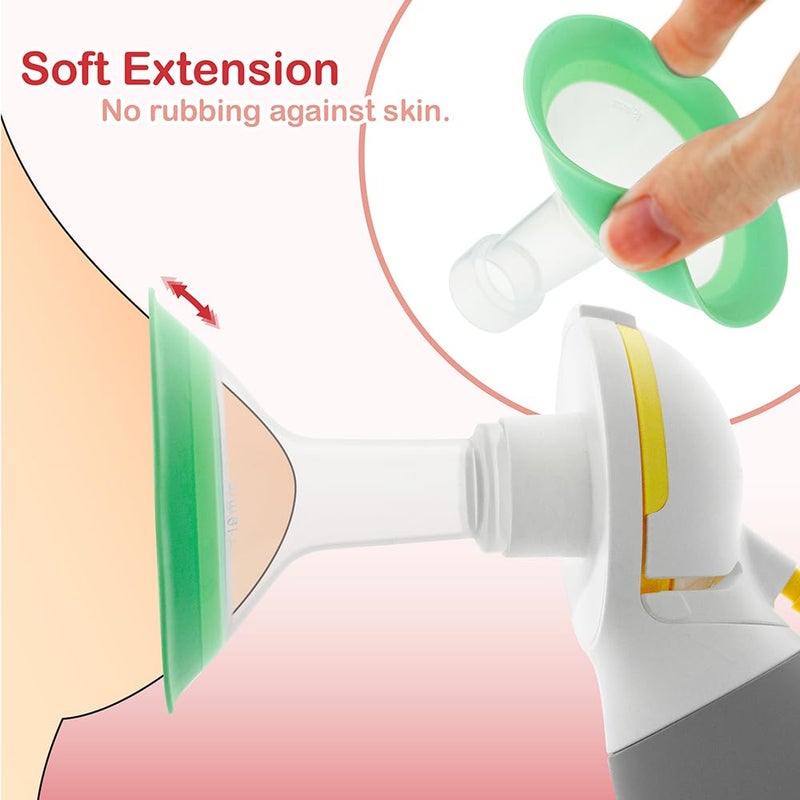 Nenesupply 19mm Flanges Compatible with Medela Breast Pump Parts Replacement 19mm Flange for Medela Accessories. Work with Pump in Style Parts Symphony Parts Swing Maxi Harmony and Personalfit Flex - Image 4