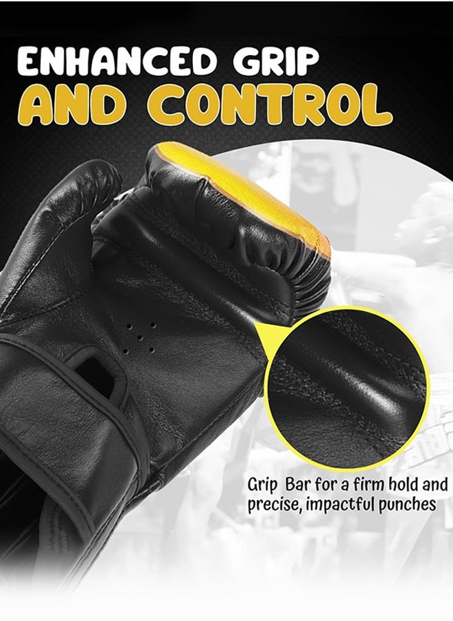 UNUNS Boxing Gloves,8oz Boxing Training Gloves For Adults Kids,Premium Boxing Fight Gloves,Punching Gloves,All-Purpose Training Punching Bag Gloves,Home Workout Kickboxing Sandbag Sports Fitness Gloves  - Image 3