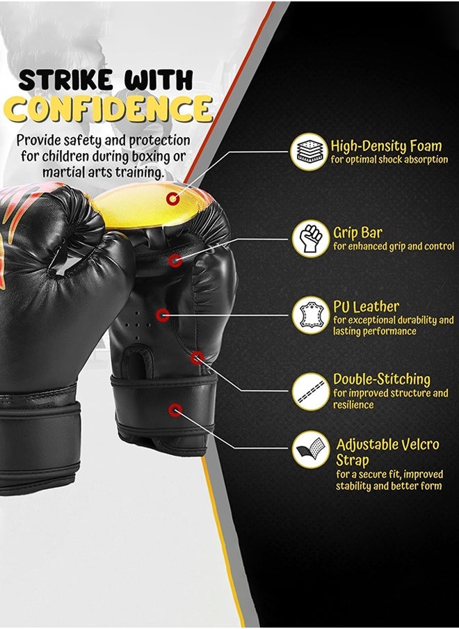 UNUNS Boxing Gloves,8oz Boxing Training Gloves For Adults Kids,Premium Boxing Fight Gloves,Punching Gloves,All-Purpose Training Punching Bag Gloves,Home Workout Kickboxing Sandbag Sports Fitness Gloves  - Image 4