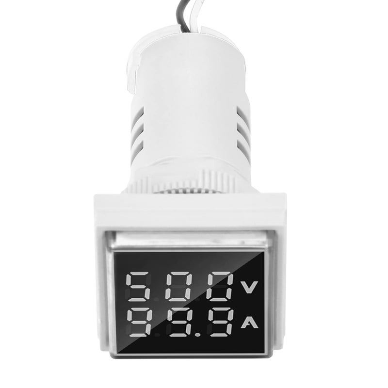 White LED Display AC Voltage Current Panel Meter 0 100A 60 500V Indicator Light 22mm - Image 5