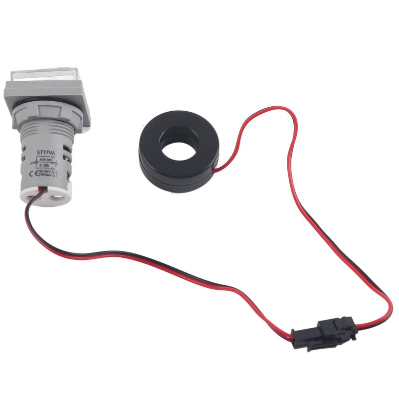 White LED Display AC Voltage Current Panel Meter 0 100A 60 500V Indicator Light 22mm - Image 3
