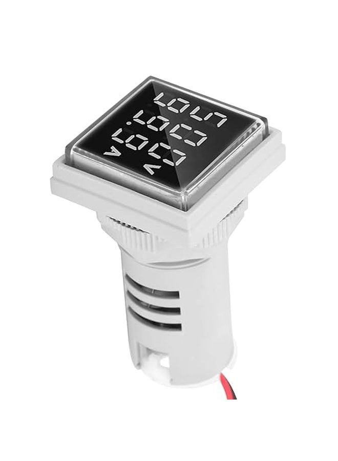 White LED Display AC Voltage Current Panel Meter 0 100A 60 500V Indicator Light 22mm - Image 1