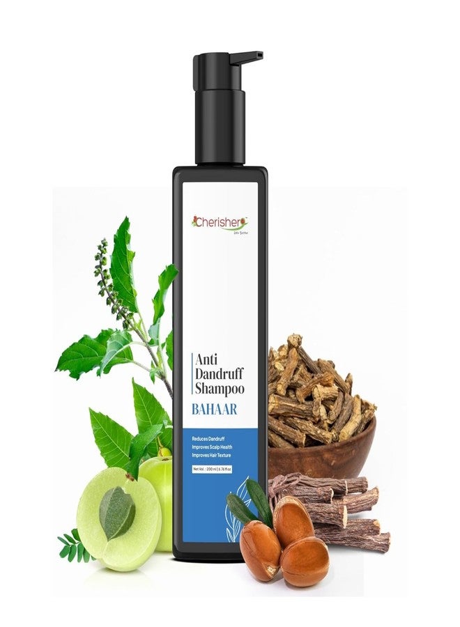 Cherisher "Bahar" Anti Dandruff Shampoo 200ml | For Men & Women | Fights Dandruff, Scalp Itch & Flaking | Gentle Daily Hair Cleanser | Sulfate-Free | For Dry,Oily & Flaky Scalp | Itchy Scalp Treatment - Image 1