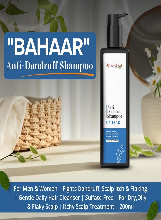 Cherisher "Bahar" Anti Dandruff Shampoo 200ml | For Men & Women | Fights Dandruff, Scalp Itch & Flaking | Gentle Daily Hair Cleanser | Sulfate-Free | For Dry,Oily & Flaky Scalp | Itchy Scalp Treatment - Image 3