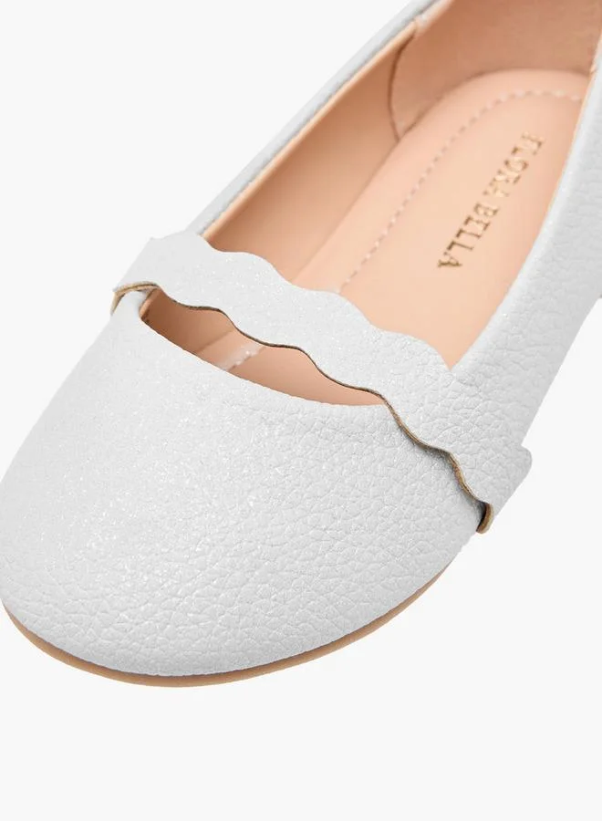 Flora Bella By Shoexpress Flora Bella Textured Slip-On Ballerina Shoes