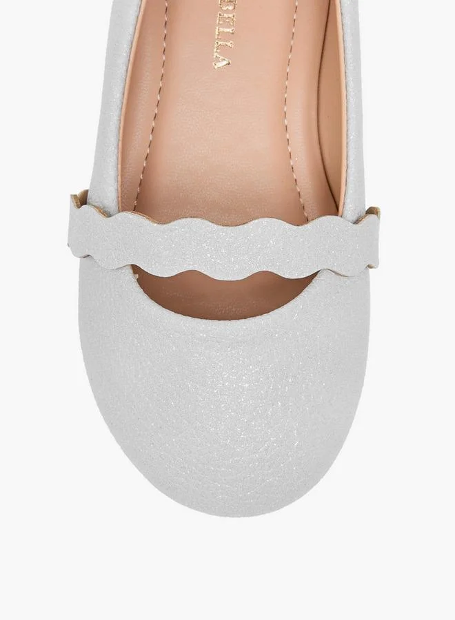 Flora Bella By Shoexpress Flora Bella Textured Slip-On Ballerina Shoes