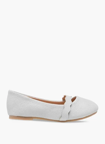 Flora Bella By Shoexpress Flora Bella Textured Slip-On Ballerina Shoes