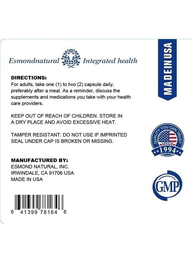 Esmond Natural - : Oyster, Goji & Licorice Root Complex, GMP, Natural Product Assn Certified, Made in USA - 60 Capsules - Image 1