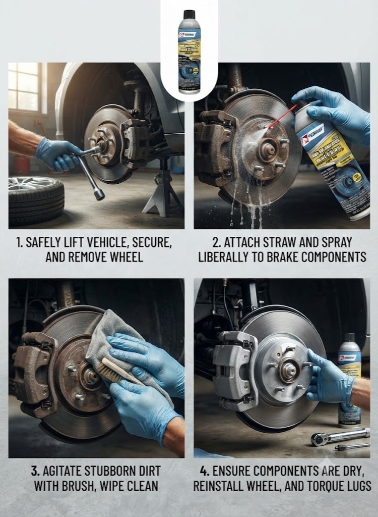 Penray Non Chlorinated Quick Dry Brake Parts Cleaner - Image 2