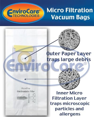 EnviroCare Replacement Micro Filtration Vacuum Cleaner Dust Bags Made to fit Bissell Style 1 and 7 Uprights 3 Pack - Image 2