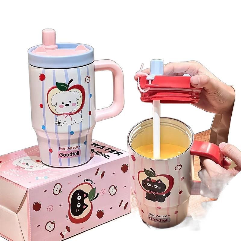 قارورة مياه معزولة، ستانلس ستيل وغطاء بشفاط، 800 ml، فضي مع غطاء بقشة من الستانلس ستيل باللون الفضي - NADI - Image 4
