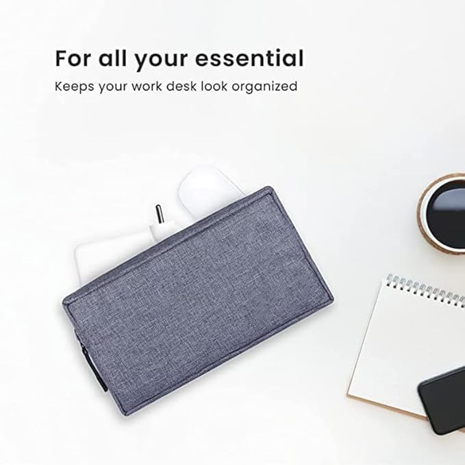 Nirvik Electronics Accessories Case | Compact Gadget Charger Pouch/Travel Organizer, Perfect for Storing Cables, Chargers, Earphones, and Small Devices, Pack of 1 - Image 2