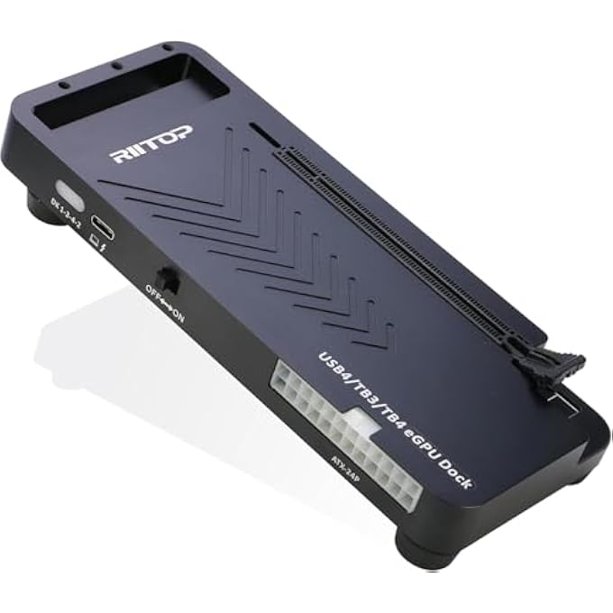 rayihni 40GPBS EGPU ENCLOSURE USB 4.0 COMPATIBLE WITH THUNDERBOLT 4 EXTERNAL GPU DOCK FOR PCIE 4.0 X16 GRAPHICS CARD - Image 1