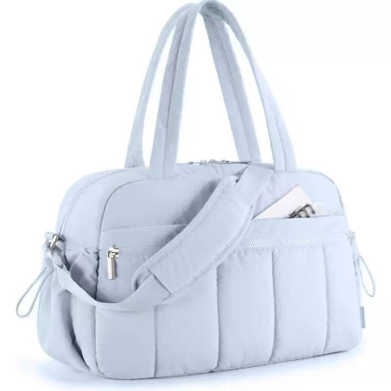 Women's Large Capacity Travel Shoulder Bag Lightweight Luggage Storage Bag for Short Trips Outdoor Sports Yoga Fitness - Image 2