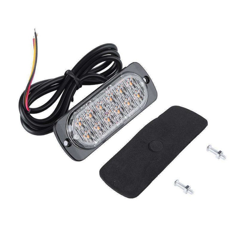 Side Marker Light: Black 12 High Power LED Chips With Crystal Clear Lens - Built-in Heat Sink For Longer Lifespan, Multi-function Warning Signal For Pickup, Off-road, ATV, UTV, SUV, Van, RV, Forklift, - Image 5
