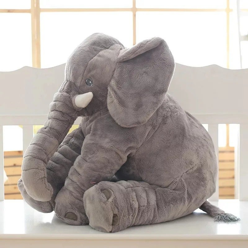 Y&D Outlet 24 Inches Large Elephant Hugging Plush Toy Polyester Stuffed Animal Kids 2-13 Year Old Birthday Gift Plush Toys - Image 1