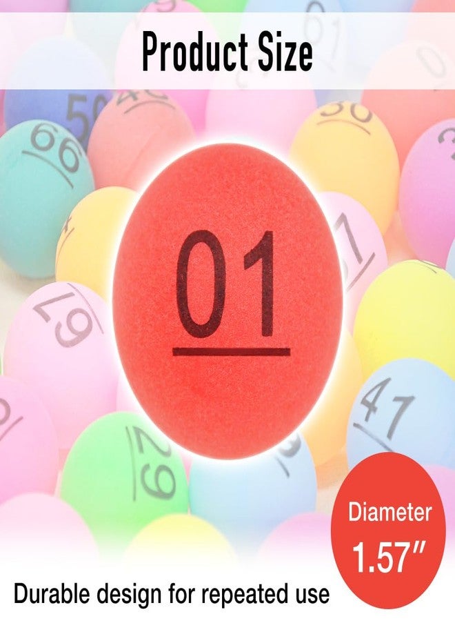 Japard كرات بينغو ملونة عدد 75 بحجم 1.57 بوصة لمجموعات الأقفاص واللوحات القياسية، سهلة القراءة، مثالية للحفلات، سحوبات الجوائز - Image 4