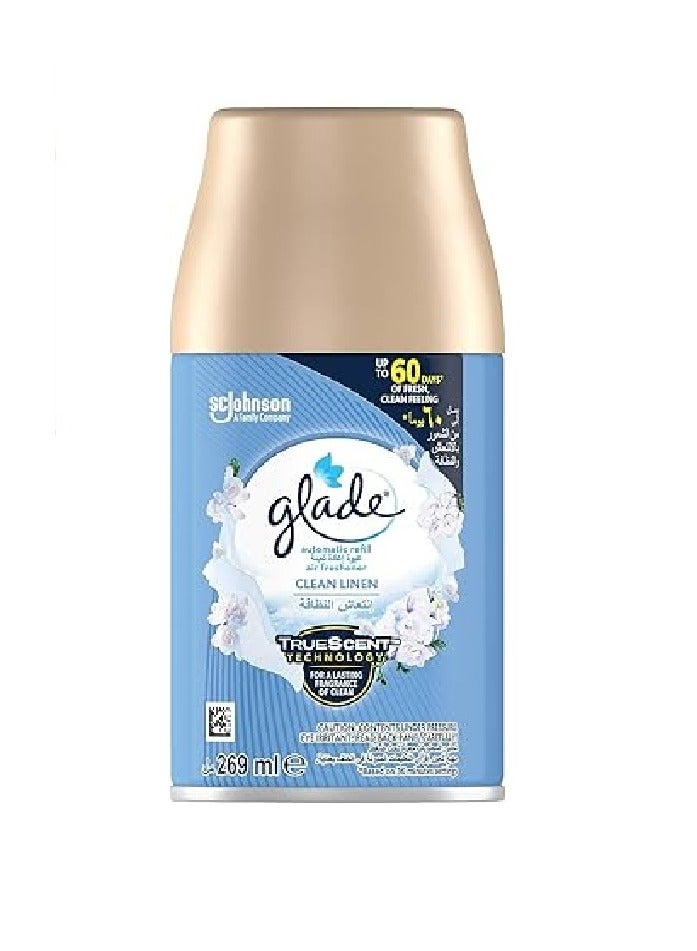 Glade Automatic Air Freshener Refill, Clean Linen Scent, 269 ml 3 Pack - Image 2