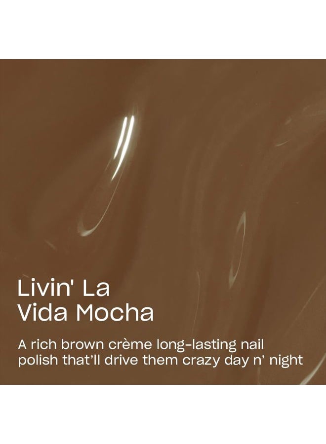 OPI Infinite Shine, Long-lasting lacquer, Gel-like nail polish for up to 11 days of wear & high-shine, Vegan formula, easy removal, scratch-resistant | Livin' La Vida Mocha, Brown, 15ml - Image 3