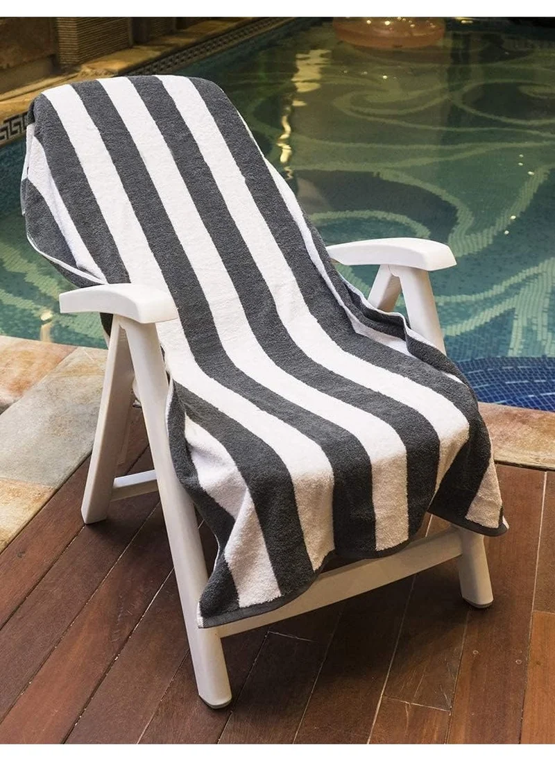 Bliss Casa 2-Pieces Oversized Beach Towels Extra Large 100% Cotton Summer Pool Cabana Stripe Highly Absorbent And Soft Towel