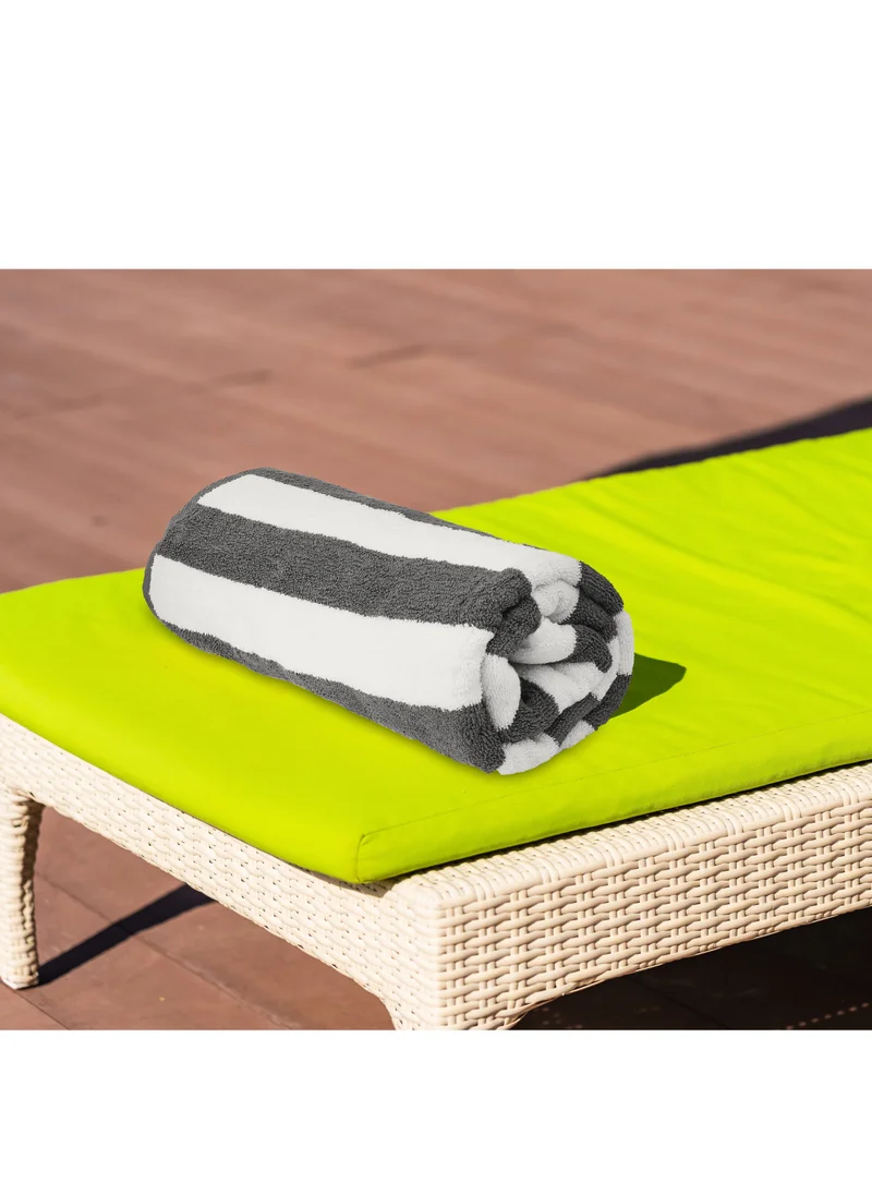 Bliss Casa 2-Pieces Oversized Beach Towels Extra Large 100% Cotton Summer Pool Cabana Stripe Highly Absorbent And Soft Towel