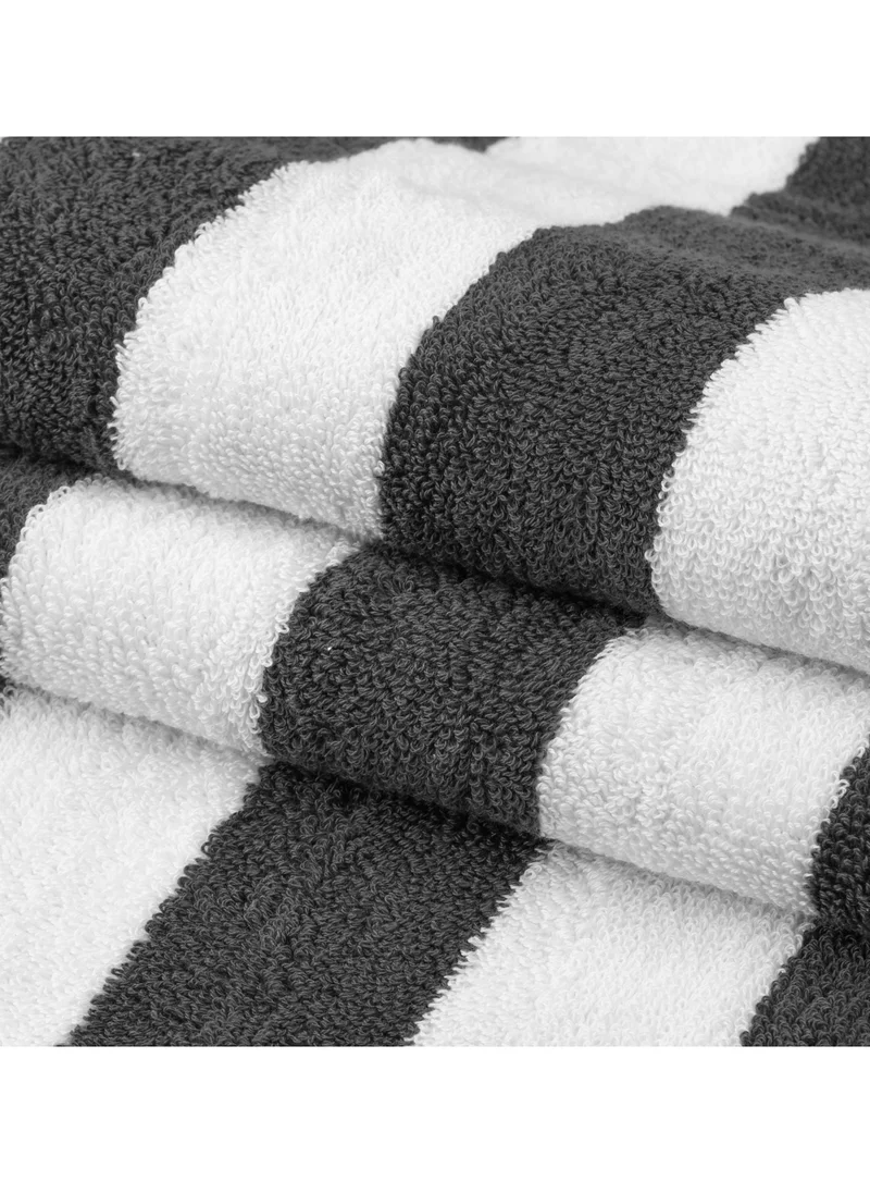 Bliss Casa 2-Pieces Oversized Beach Towels Extra Large 100% Cotton Summer Pool Cabana Stripe Highly Absorbent And Soft Towel