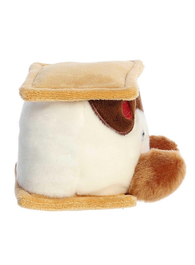 Aurora® Adorable Palm Pals™ Fudgey Heart S'More™ Stuffed Animal - Pocket-Sized Play - Collectable Fun - Brown 5 Inches - Image 3