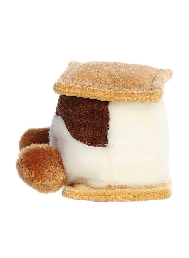Aurora® Adorable Palm Pals™ Fudgey Heart S'More™ Stuffed Animal - Pocket-Sized Play - Collectable Fun - Brown 5 Inches - Image 5