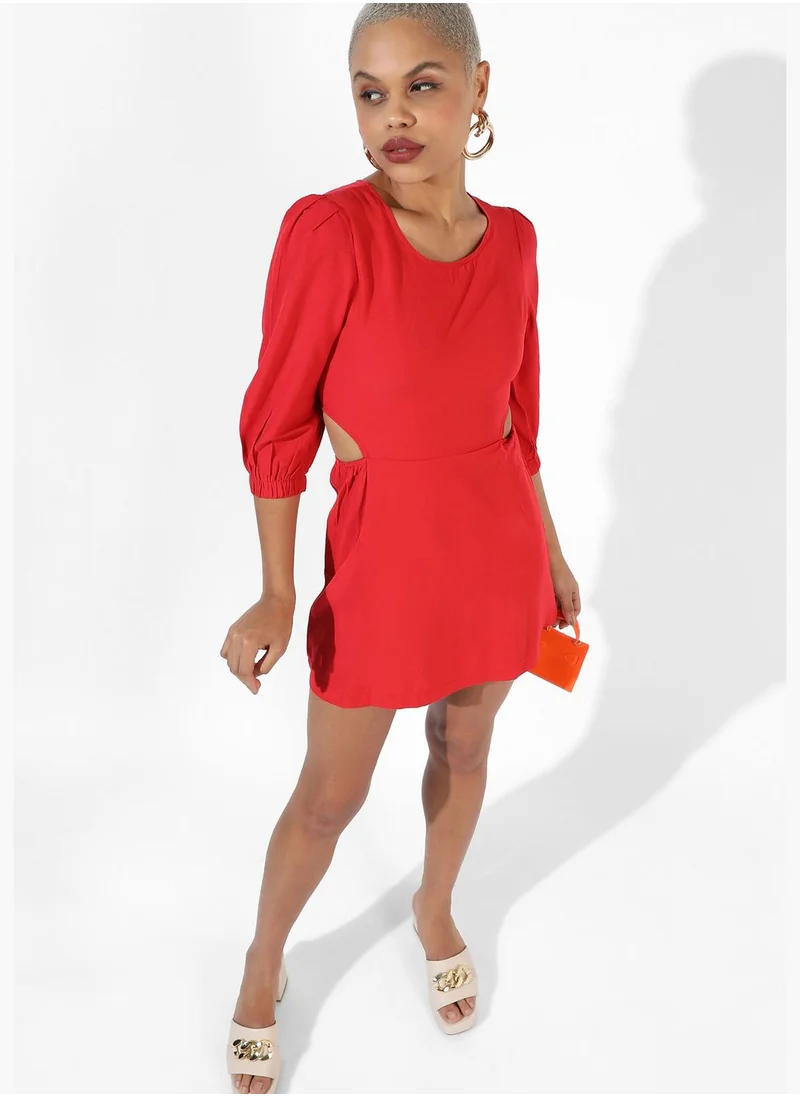 Campus Sutra Women's Solid Casual Dress