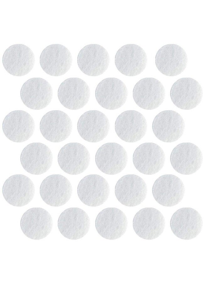 Nydotd 100 Pcs Microdermabrasion Cotton Filters Replacement 10 mm Dia Microdermabrasion Filters Facial Vacuum Filters Accesories Sponge Filter for Comedo Suction Microdermabrasion, White - Image 1