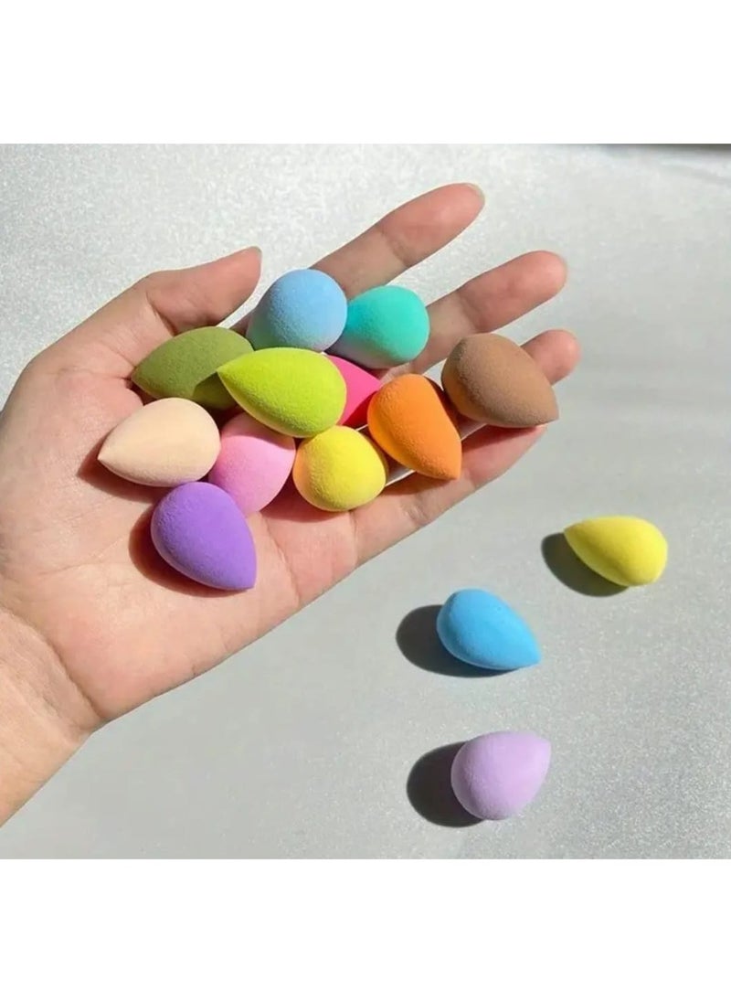 BOLREUS 60 Pcs Makeup Sponges, Foundation Mixing Beauty Sponge, Liquid Cream, Powder Flawless, Multi Color, Dry Wet Foundation Makeup  - Image 2